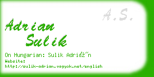adrian sulik business card